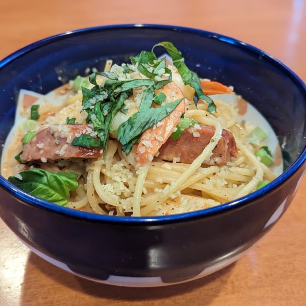 CAJUN SHRIMP & ANDOUILLE PASTA | 18.99