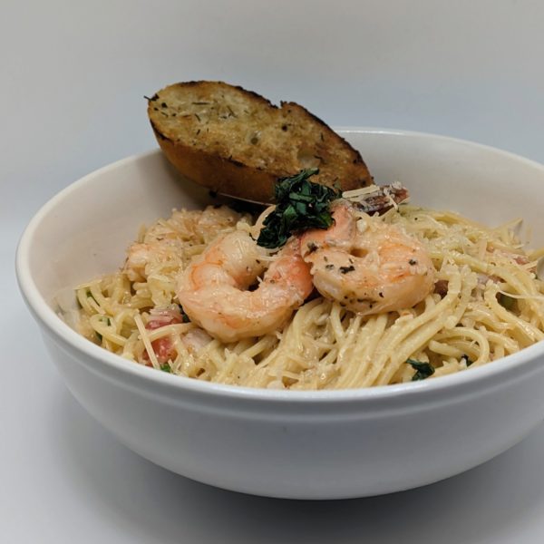 BACON & SHRIMP PASTA | 19.99